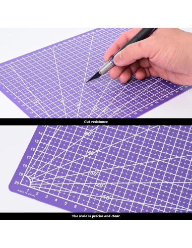 Juego de Cuchillos de Precisión EHDIS con Tapete y Regla