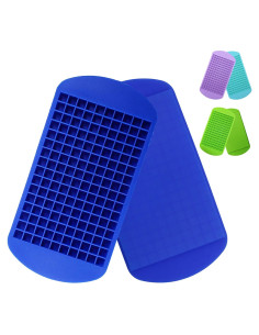 Bandejas de Hielo Mini LeeYean 2 Piezas 160 Cubos Silicona