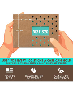 Boveda Control de Humedad 75% - Tamaño 320 - 340g - Individual 2