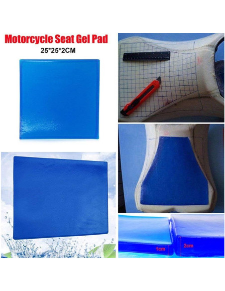 Almohadilla de Gel para Asiento de Motocicleta Lisyline 25x25cm