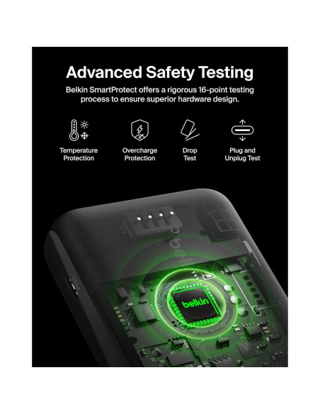 Banco de Energía Híbrido Belkin 5K + Cargador 25W USB-C/A