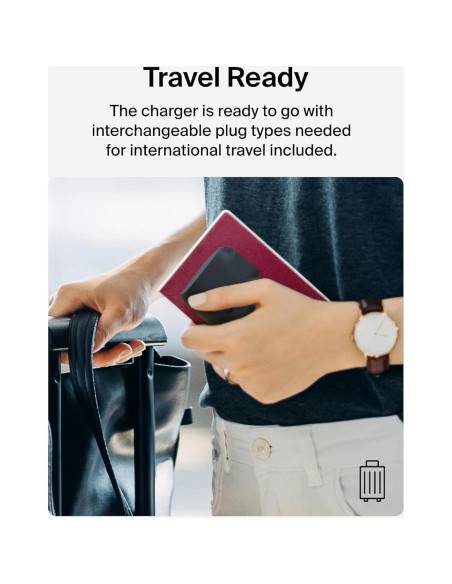 Banco de Energía Híbrido Belkin 5K + Cargador 25W USB-C/A