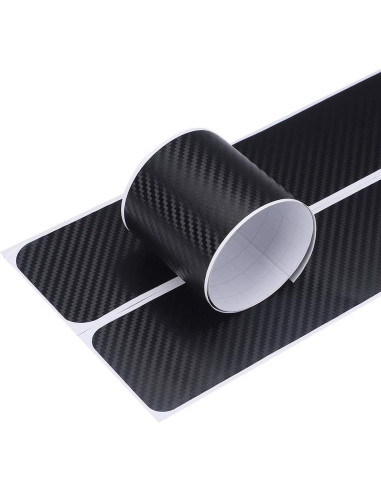 Protector de Umbral de Puerta de Coche LANZMYAN 4PCS Vinilo 3D