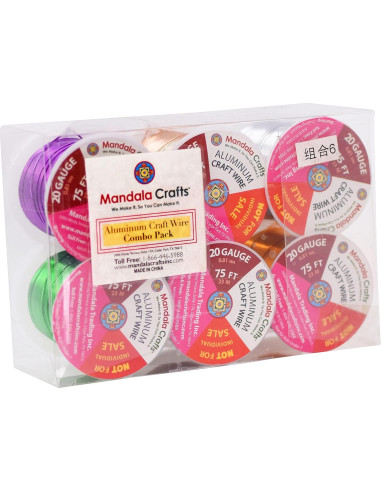 Alambre de Aluminio Anodizado Mandala Crafts 22 Gauge 450 FT