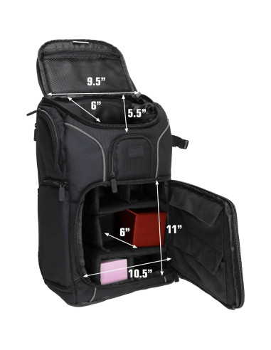 Mochila USA Gear MTG para cartas y accesorios - Negro