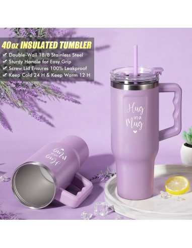 Canasta de Regalos de Spa Qinline para Mujeres - Lavanda