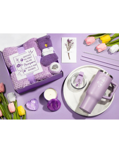 Canasta de Regalos de Spa Qinline para Mujeres - Lavanda
