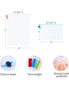 Organizadores de Juguetes Mipruct - 18 Bolsas de Malla Reutilizables 2