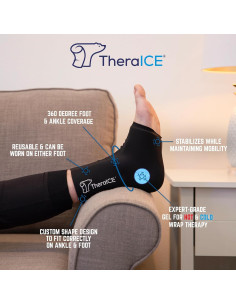Funda de Hielo para Tobillo TheraICE - Alivio de Dolor y Hinchazón 2