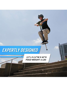 Pogo Stick NSG Vuelo Rendimiento Premium Negro 36.3-81.6 kg 2