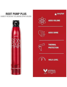 Mousse Voluminizador SexyHair Big Root Pump Plus 45g 2