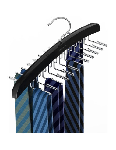 Perchero Organizador de Corbatas Dolinvo 24 Ganchos Madera