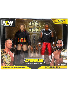 Figuras de Acción AEW Unrivaled Frankie Kazarian y Scorpio Sky 2