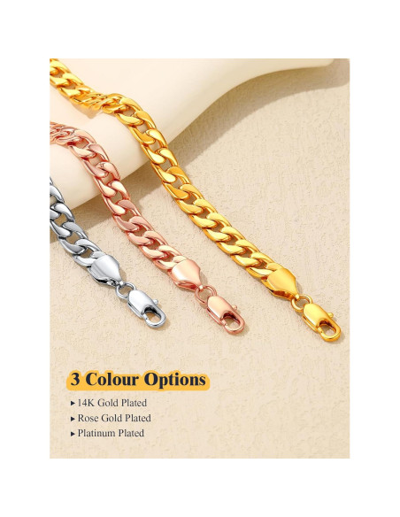 Tobillera Pulsera de Pie U7 Joyería Oro 18K Acero Inoxidable 20-25 cm