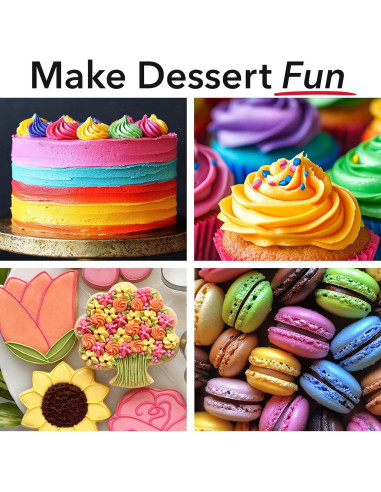 Colorante Alimentario en Gel Ann Clark 20 g - 6 Colores Vibrantes