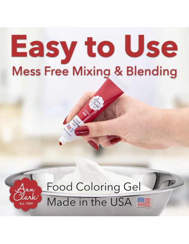 Colorante Alimentario en Gel Ann Clark 20 g - 6 Colores Vibrantes