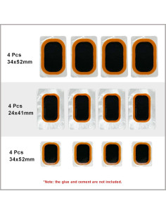 Kit de Parcheo PAX 12 Pcs para Neumáticos Bicicleta y Moto 2