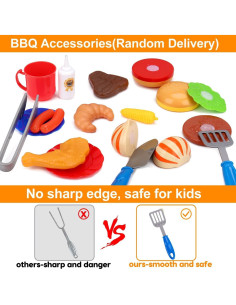 Juego de Cocina Parrilla para Niños ZHIBO con Sonido y Luz 2