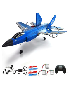 Avión de Combate RC Crohorizon HW39 Azul 2 CH para Niños 14+