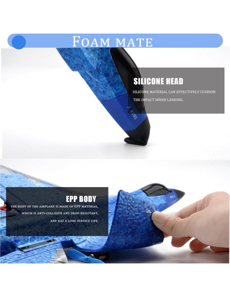 Avión de Combate RC Crohorizon HW39 Azul 2 CH para Niños 14+ Avión de Combate RC Crohorizon HW39 Azul 2 CH para Niños 14+