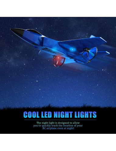 Avión de Combate RC Crohorizon HW39 Azul 2 CH para Niños 14+