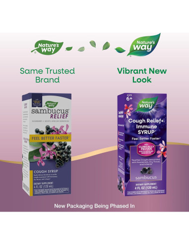 Jarabe Sambucus para la Tos Nature's Way 118 ml Inmunológico