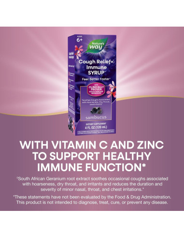 Jarabe Sambucus para la Tos Nature's Way 118 ml Inmunológico