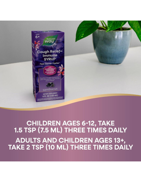 Jarabe Sambucus para la Tos Nature's Way 118 ml Inmunológico Jarabe Sambucus para la Tos Nature's Way 118 ml Inmunológico