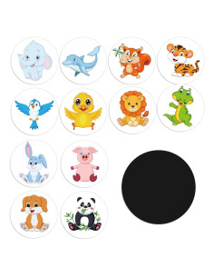 Calcomanías de Entrenamiento para el Baño Geyee 24 Pcs Animales