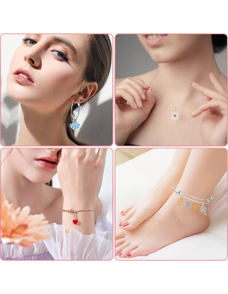 150 Encantos para Pulseras Mckanti - Esmalte y Metal para Joyería