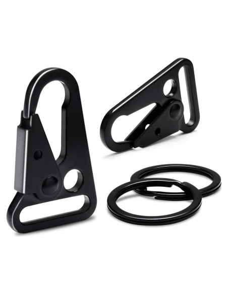 12 Ganchos de Metal Táctico CooBigo 1" para Llaveros y Accesorios