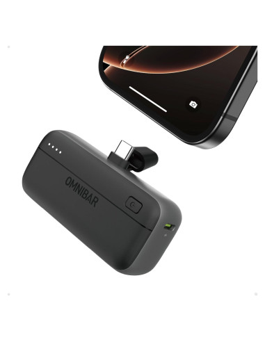Cargador Portátil Omnibar Mini 5000mAh USB-C para iPhone y Android