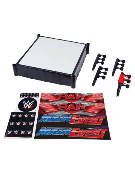 Anillo de Superestrella WWE Mattel con Alfombrilla y Cuerdas