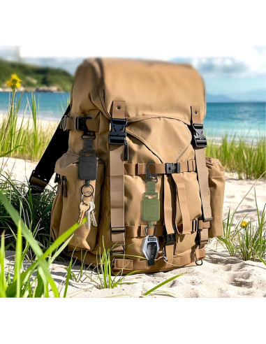 Porta Credenciales Retráctil HENYOUECS con Mosquetón - Paquete de 2