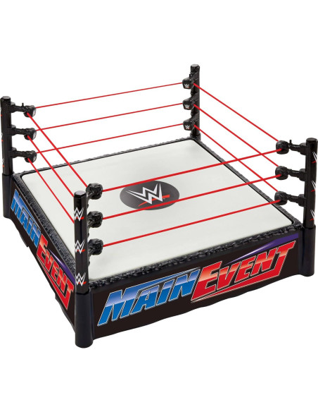 Anillo de Superestrella WWE Mattel con Alfombrilla y Cuerdas