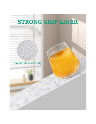 Forro de Cajón Antideslizante Insigoo Floral 30cm x 300cm