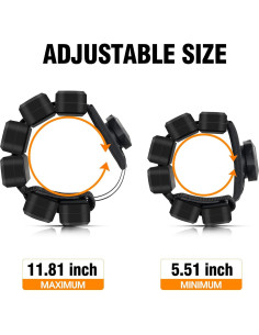 Pesas de Muñeca Ahape 0.45kg - Pulseras Ajustables para Entrenamiento 2