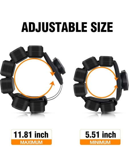 Pesas de Muñeca Ahape 0.45kg - Pulseras Ajustables para Entrenamiento