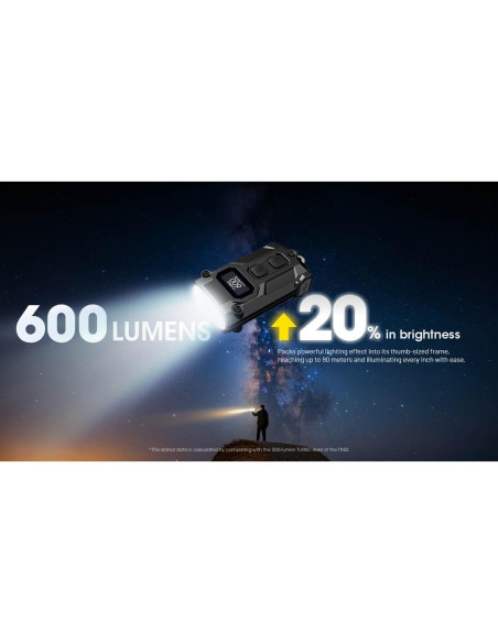 Linterna de Llavero Nitecore TINI 3 600 Lúmenes Recargable USB-C
