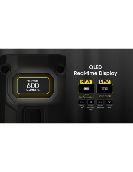 Linterna de Llavero Nitecore TINI 3 600 Lúmenes Recargable USB-C