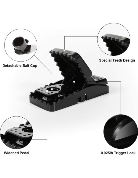 Trampas para Ratones Reutilizables USKICH - 6 Unidades Efectivas
