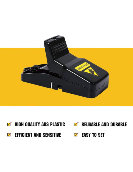 Trampas para Ratones Reutilizables USKICH - 6 Unidades Efectivas