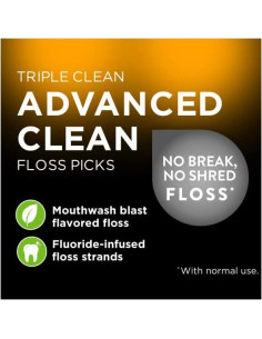 Hilo Dental DenTek Triple Clean 75 Unidades Sabor Enjuague 2