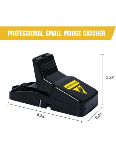 Trampas para Ratones Reutilizables USKICH - 6 Unidades Efectivas