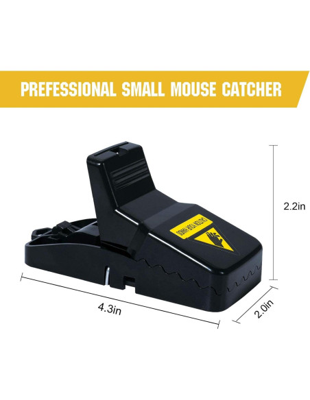 Trampas para Ratones Reutilizables USKICH - 6 Unidades Efectivas