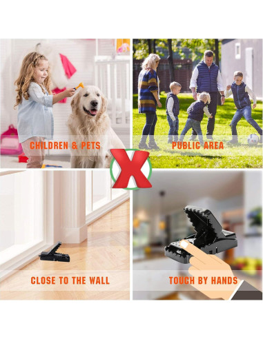 Trampas para Ratones Reutilizables USKICH - 6 Unidades Efectivas