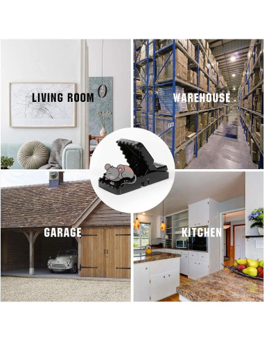 Trampas para Ratones Reutilizables USKICH - 6 Unidades Efectivas