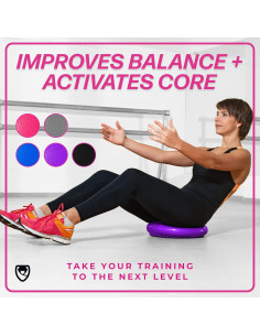 Cojín Inestable URBNFit 33 cm - Disco de Equilibrio Negro 2