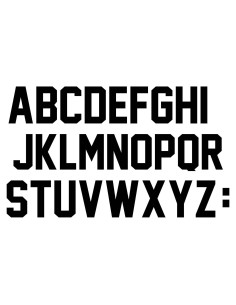 78 Letras Transferibles de Calor Fanbay 5.08 cm Negro