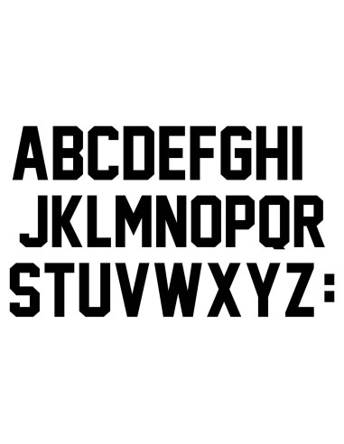 78 Letras Transferibles de Calor Fanbay 5.08 cm Negro